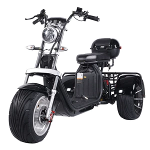 Sərin Üçtəkərli Elektrikli Skateboard Litium Harley Elektrikli Avtomobil Geniş Təkərli