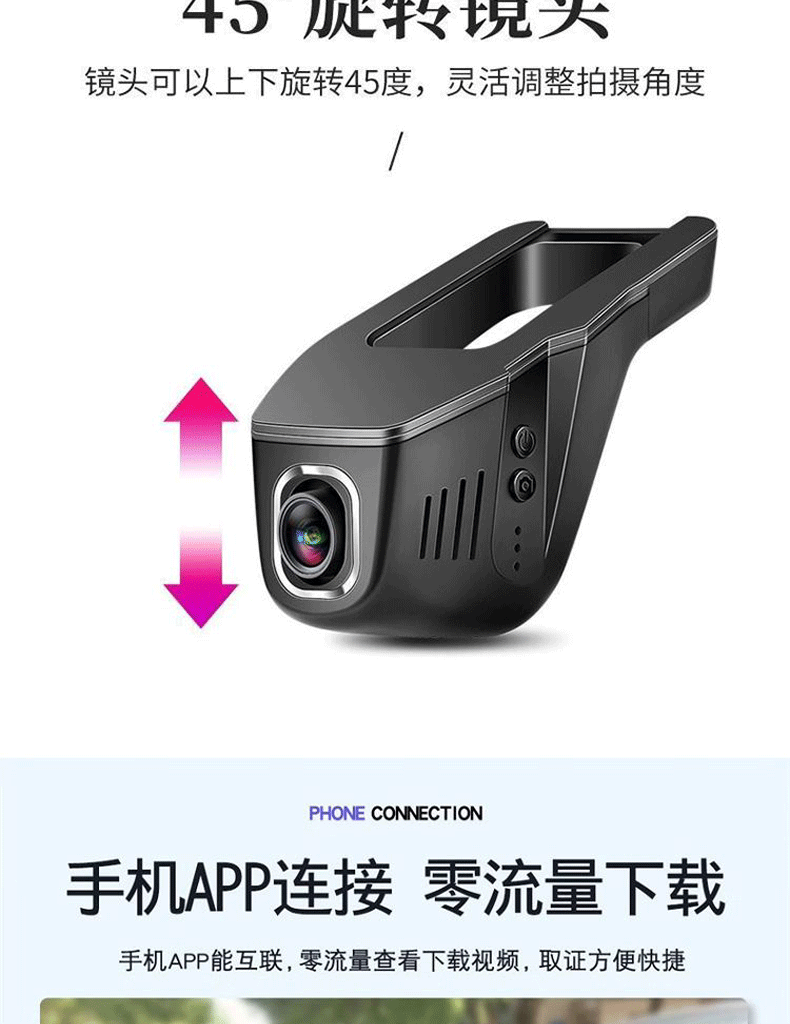 Jietu X70Plus Dedicated Dash Cam with Original Factory High-Definition Hidden Installation, Dual-Camera, and Sentry Mode