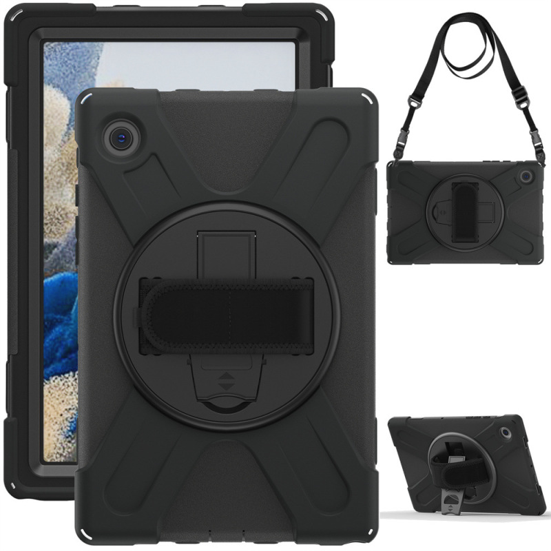 Suitable for Samsung Tab A8 10.5 2021 Pirate King Silicone Pc Stand Back Shell Hand Strap Strap A7 Protective Cover Suitable for Samsung Tab A8 10.5 2021 Pirate King Silicone Pc Stand Back Shell Hand Strap Strap A7 Protective Cover