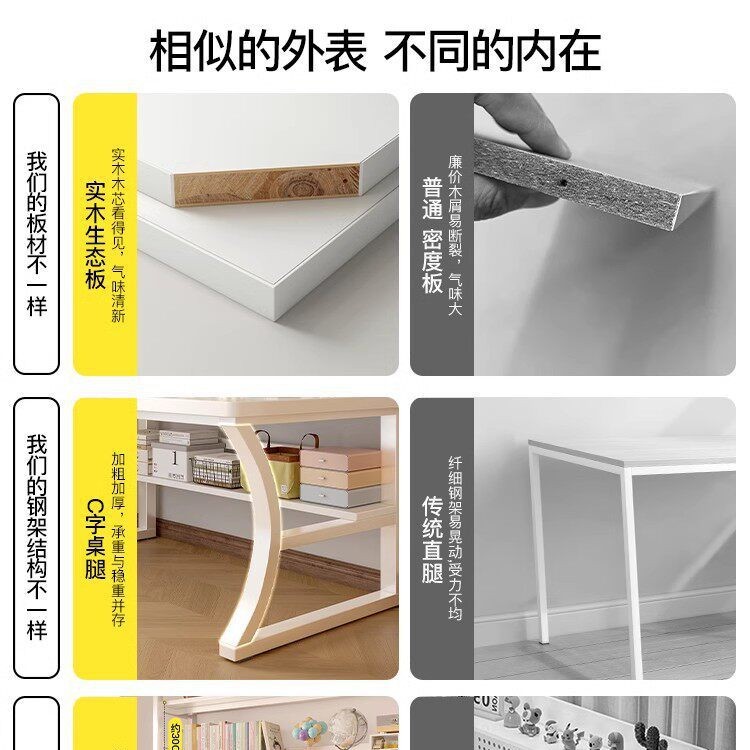 Mesa de computadora de madera maciza escritorio agujero tablero de escritorio estante de escritorio en una mesa de dormitorio mesa de estudio de estudiantes en casa