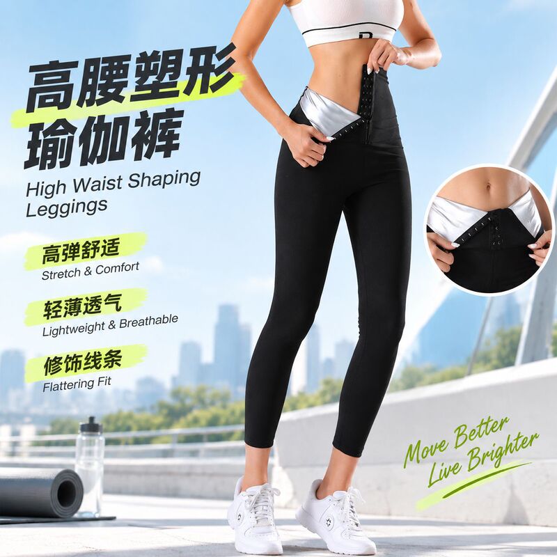 Shaper Pants Women's High Waist Tight Sports Fitness Pants European and American-style Buckle Cropped Pants Belly-closed Sweat Pants Body Yoga Pants Shaper Pants Women's High Waist Tight Sports Fitness Pants European and American-style Buckle Cropped Pants Belly-closed Sweat Pants Body Yoga Pants