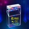 Transparent atmosphere light charging lighter all -in -one cigarette box 20 whole packages charging cigarette box flipping pressure and moisture -proof creativity