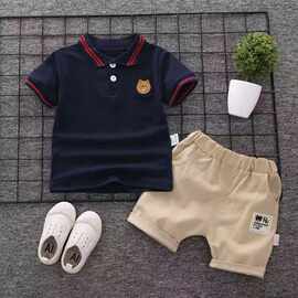 2026新款宝宝儿童短袖套装童装男童女夏季衣服裤子两件套时尚潮童