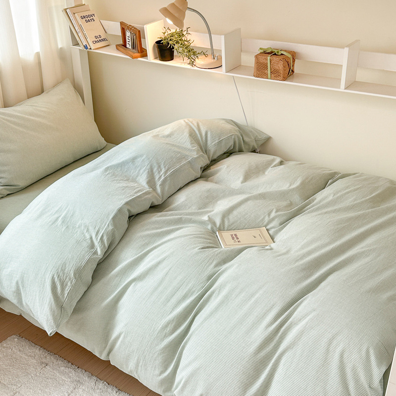 Tejido y lavado con agua Xinjiang algodón estudiantes tres piezas colchón sin aire impreso algodón dormitorio estudiantes piezas necesarias