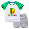 B.Duck, summer shorts suitable for men and women, cartoon T-shirt, set, suitable for teen