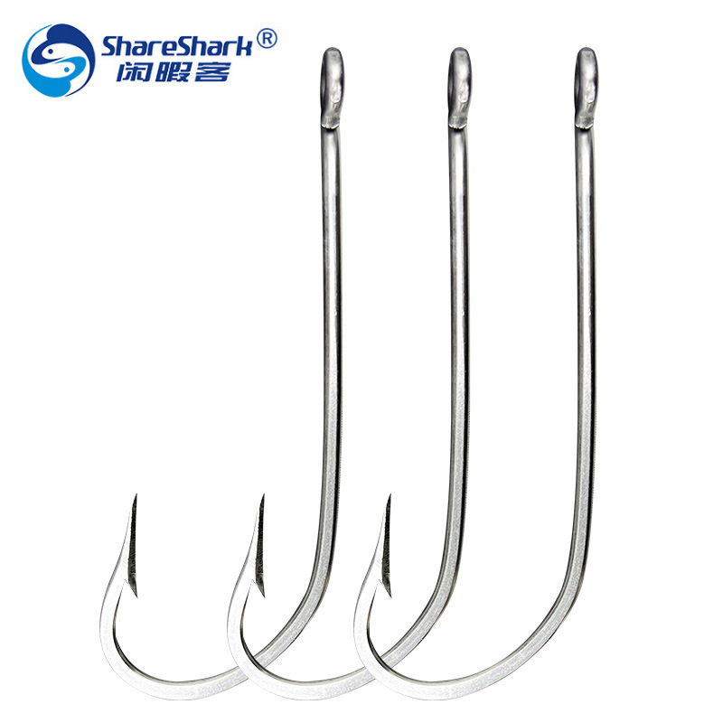 34007 Stainless Steel Seahorse Hook Tube with Long Handle Straight Handle Hook Sea Fishing Barbed Fish Hook Bass Hook Black Fish Hook 34007 Stainless Steel Seahorse Hook Tube with Long Handle Straight Handle Hook Sea Fishing Barbed Fish Hook Bass Hook Black Fish Hook