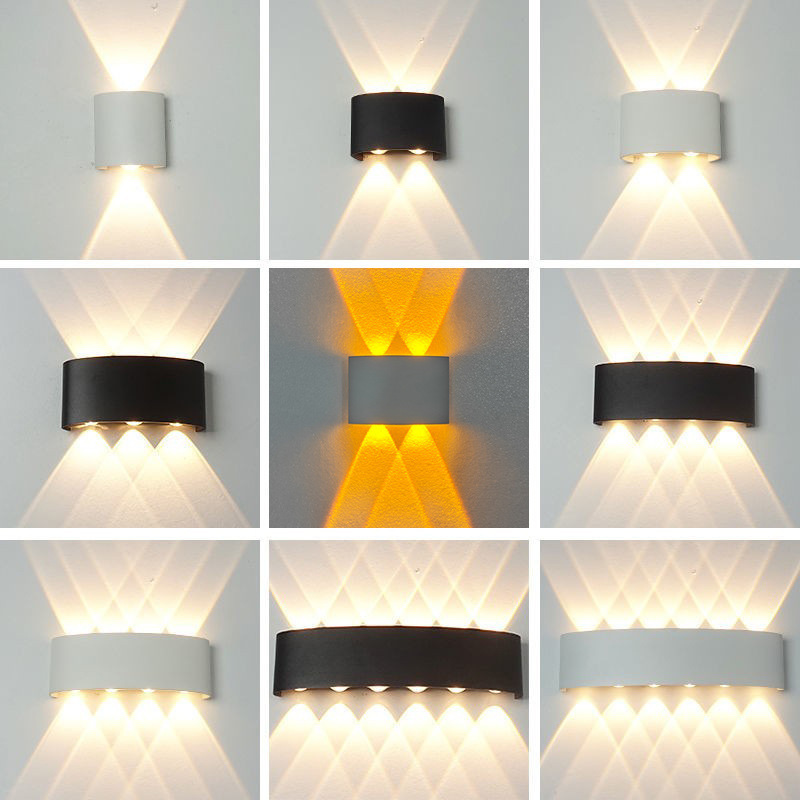 Cross-Border Outdoor Wall Lamp Led Waterproof Double-Headed Bedroom Bedside Living Room Corridor Exterior Wall Hotel up and down Luminous Wall Lamp Cross-Border Outdoor Wall Lamp Led Waterproof Double-Headed Bedroom Bedside Living Room Corridor Exterior Wall Hotel up and down Luminous Wall Lamp