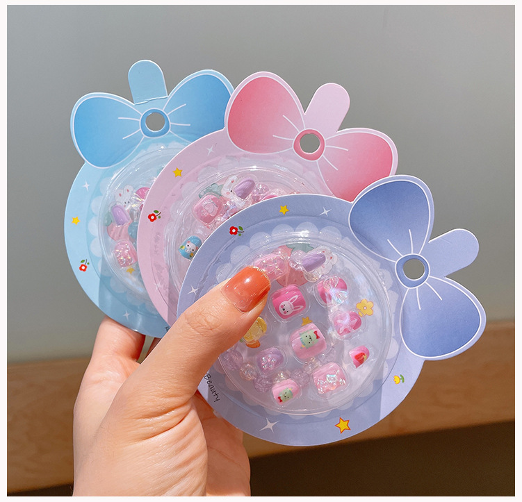 Cartoon Pattern Simple Style Cartoon Plastic Resin Nail Patches 1 Set