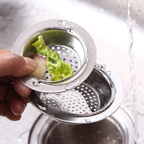 Kitchen sink vegetable basin filter screen old style funnel dishwashing pool stainless steel floor drain sewer drain cover lifter