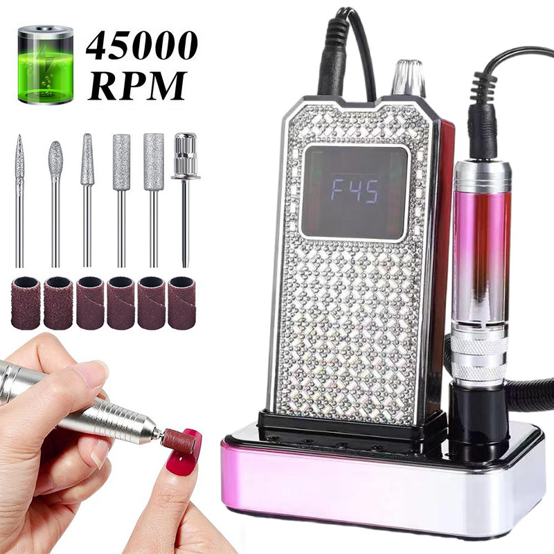 máquina de molienda de uñas para remover la piel muerta, máquina de molienda de uñas especial, almacenamiento de energía, molienda profesional eléctrica conveniente