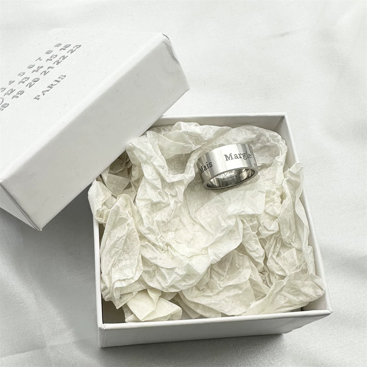 Широкое кольцо PYC 22ss с буквой, для мужчин и женщин, из серебра 925 пробы, глянцевое, с гравировкой, персонализированное, в стиле парных колец.