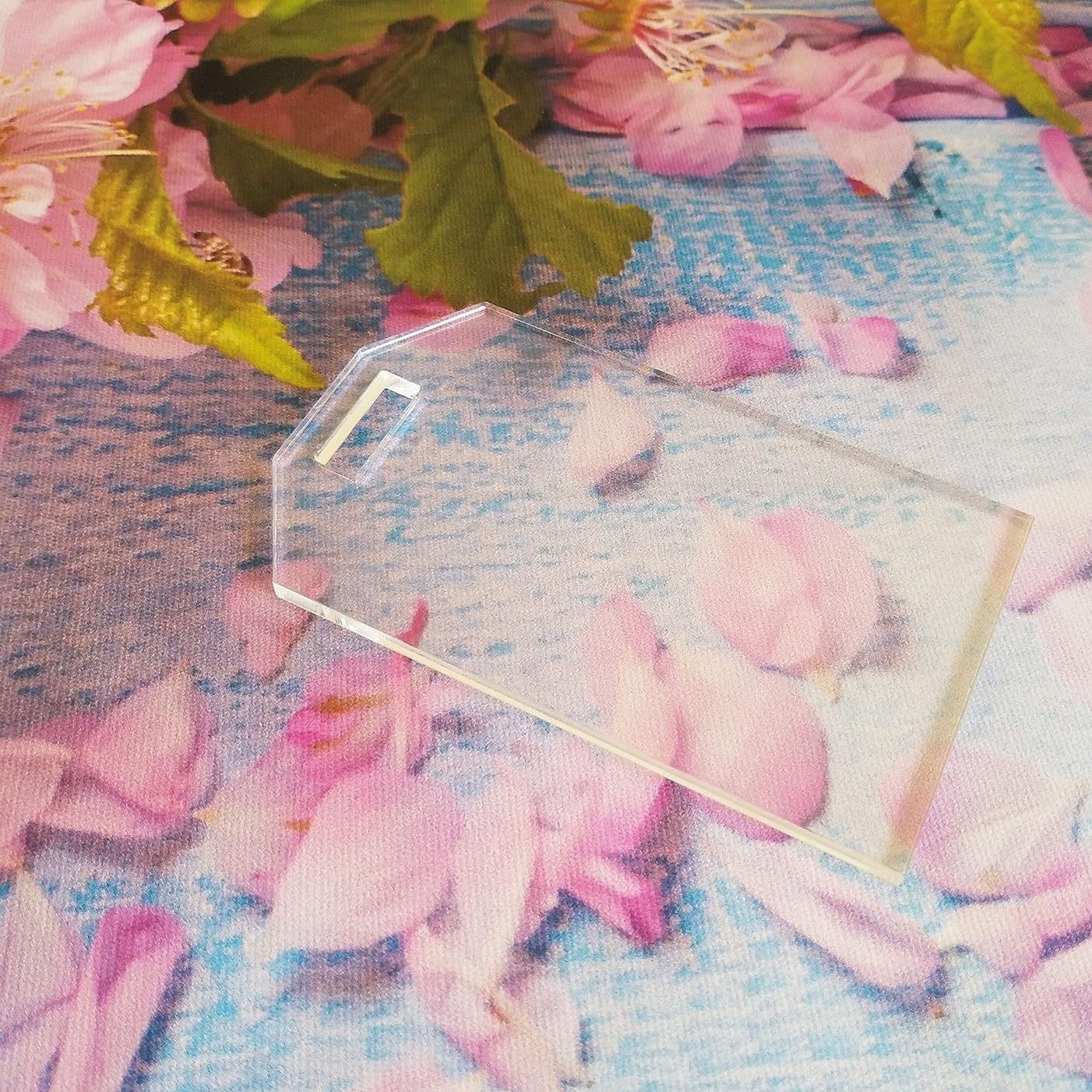 亚克力行李标签保留标签婚礼地点卡储备座位空白亚克力透明钥匙扣