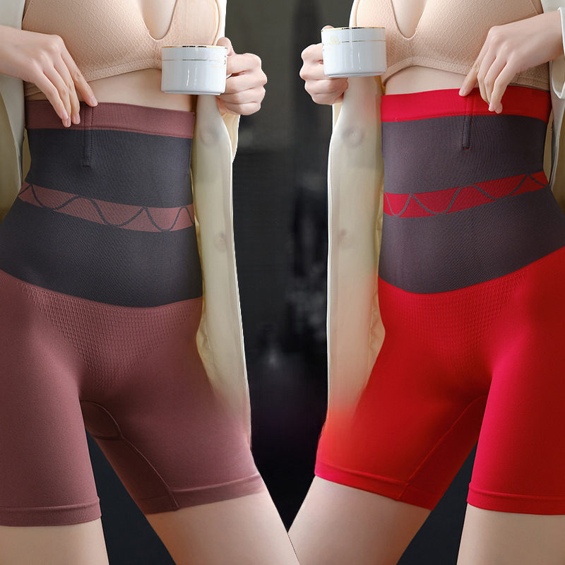 跨境高腰美體塑身大碼褲產後提臀收腿束身束腰塑形透氣平腿收腹褲