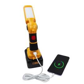 1个 图片色 ABS+PC 12W便携式LED警示灯 工作灯 户外照明灯 立式