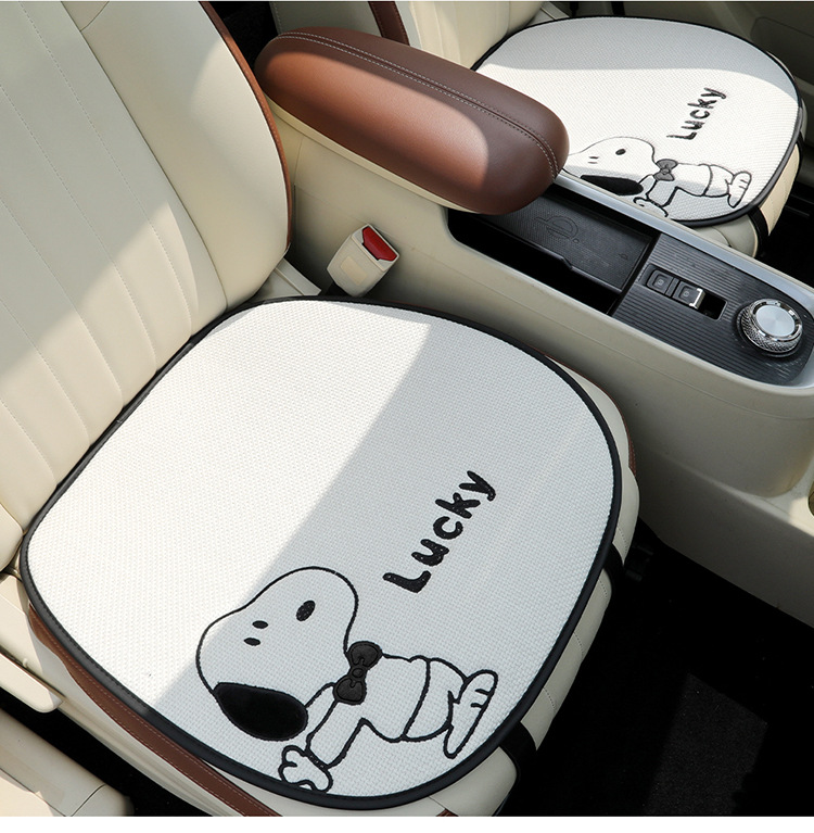 Car seat cushion for all seasons, cute cartoon internet-famous seat cover, simple internet-famous car seat cover, single piece
