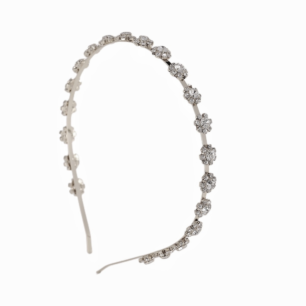 Exquisito rhinestone galvanizado dulce niña accesorios para el cabello tocado diadema diamante incrustado estilo coreano diadema girasol diadema Nuevo