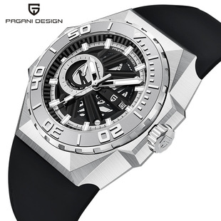 paganidesign PD-YS007 men's watch large dial automatic mechanical stainless steel men's watch