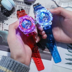New high-looking LED light-emitting Ultraman children's student party watch female animation cartoon fashion sports watch