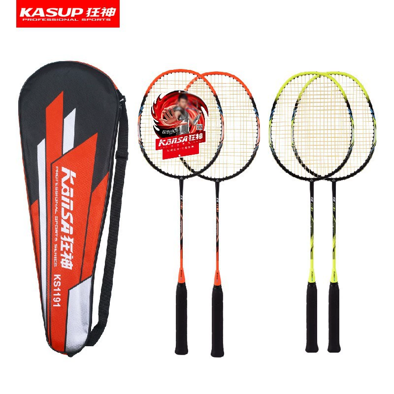 Racket狂神 ракетка для бадминтона для взрослых, сумка для начинающих, 2 шт.
