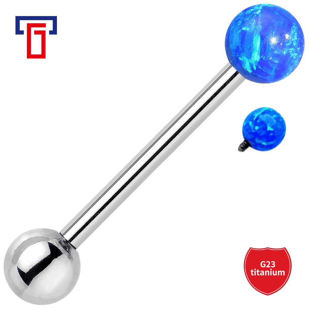 Pointed titanium steel lip stud product view