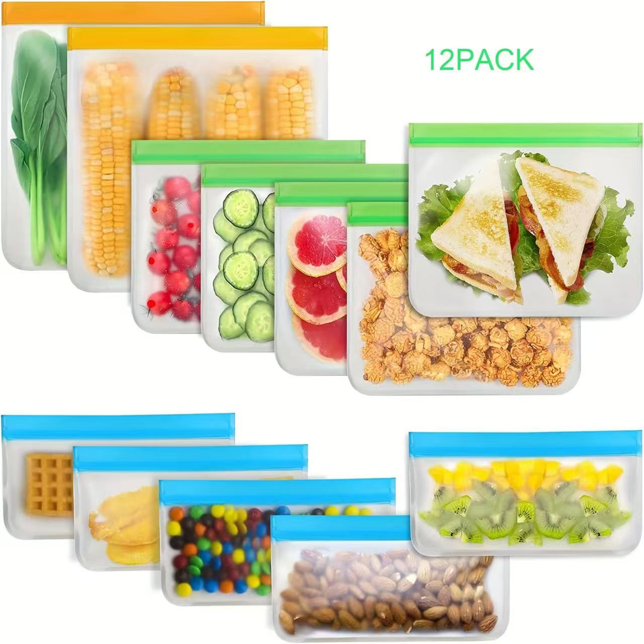 食物保鲜袋 PEVA保鲜袋食品储存袋冰箱食物袋水果密封袋 厂家直销