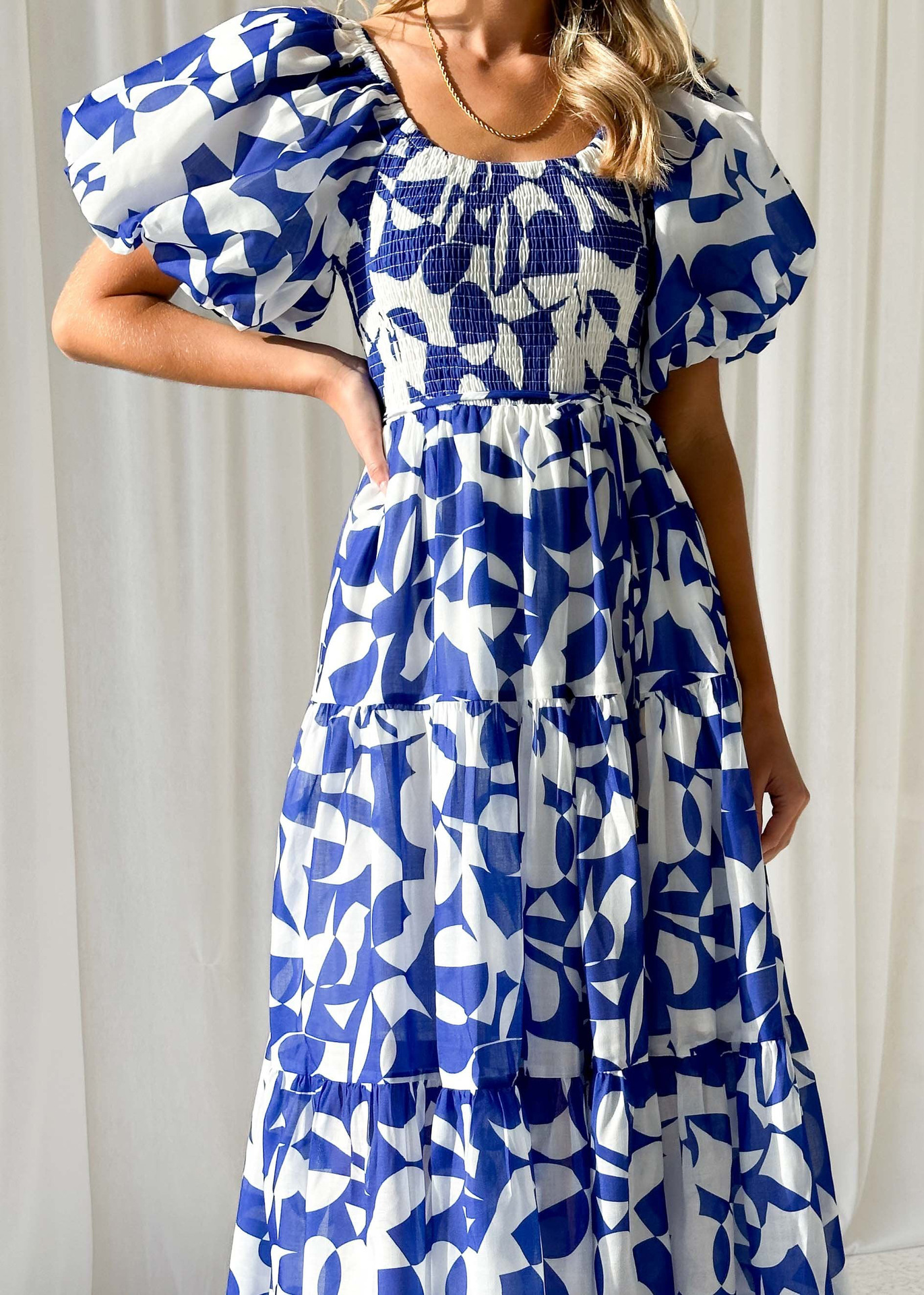 266g Weight Maxi Long Dress Dress Length Type Short Sleeve Sleeve Length Swing Dress Dresses Type Puff Sleeve Sleeve Type Polyester Fabric Type High Waist Waist Line Holiday, Daily Occasion Off Shoulder Neckline Slim Fit Type Flower Pattern Spring Season Women's Gender Printing Design Elegant, Pastoral Style Wholesale Women's Elegant Pastoral Printing Flower Holiday Daily Off Shoulder Short Sleeve Swing Dress 30