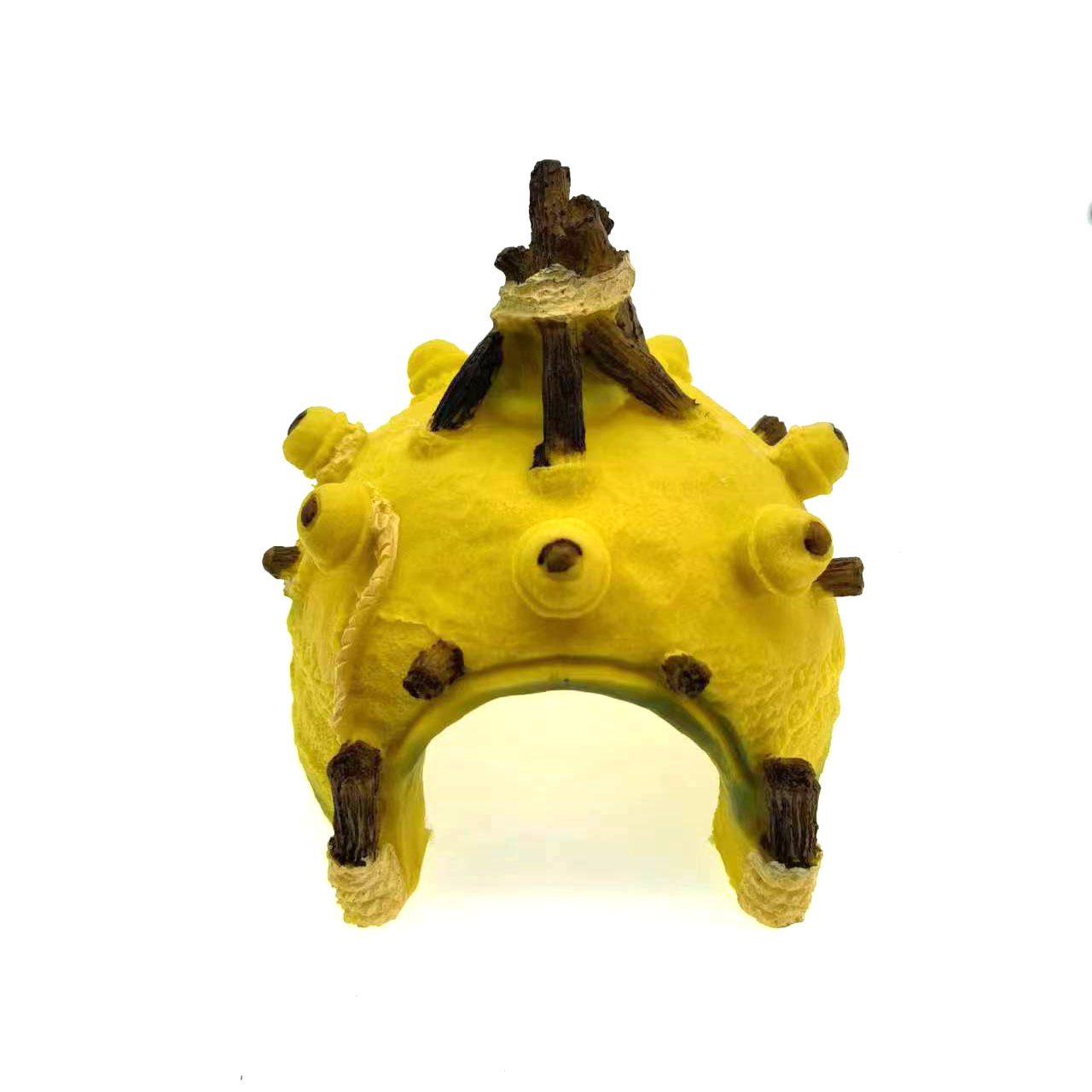 Decoración para Acuario de Bob Esponja, Figuras de Dibujos Animados, Casa de Escondite para Peces y Camarones, Tienda de Resina para Hámsteres y Lagartos, Paisajismo