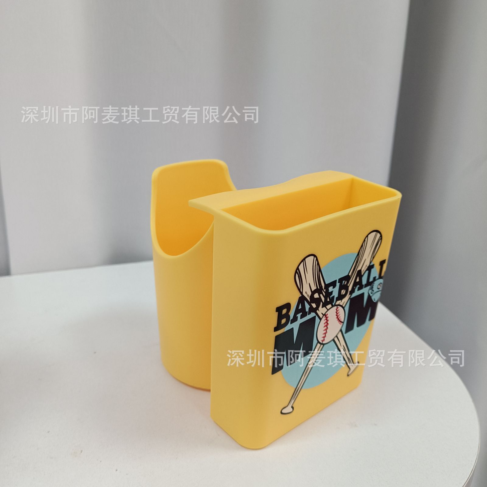 노란색 이중 목적 행잉 컵 휴대폰 상자