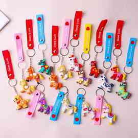 新款2026马年吉祥物天选高冷黑马包包挂饰包包挂件钥匙扣礼品