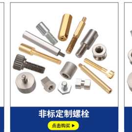 非标定制加工不锈钢，铜，铝铁异形螺丝非标螺丝来图来样定做加工