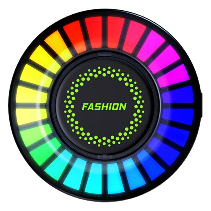 Atmósfera del coche luz 3D pickup RGB controlado por voz ritmo atmósfera del coche Luz Música salida de aire del coche aromaterapia ronda