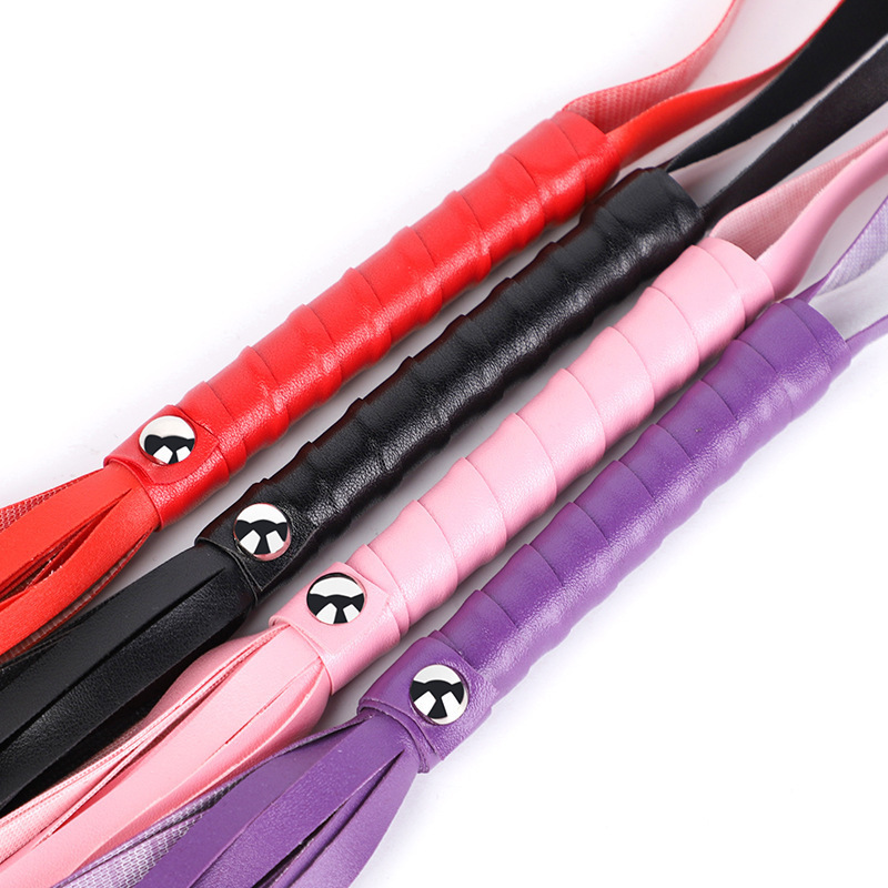 SM leather whip long female punishment training role play spanking…