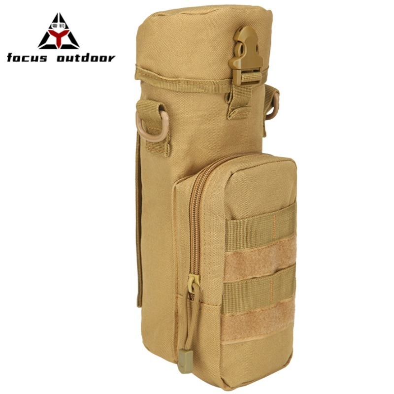 En stock al por mayor deportes al aire libre botella de agua bolsa crossbody bolso de la cintura molle montaje bolsa táctica multifuncional botella de agua bolsa de cintura