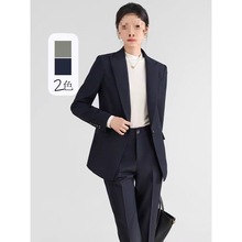 女士春秋冬休闲套装女2023女神范高级小个子职业套装高档新款外套