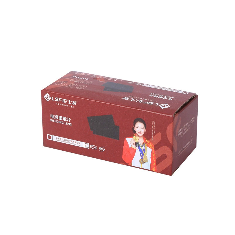 电焊眼镜片加工 防飞溅焊接防护白镜片批发 黑色玻璃电焊面罩镜片