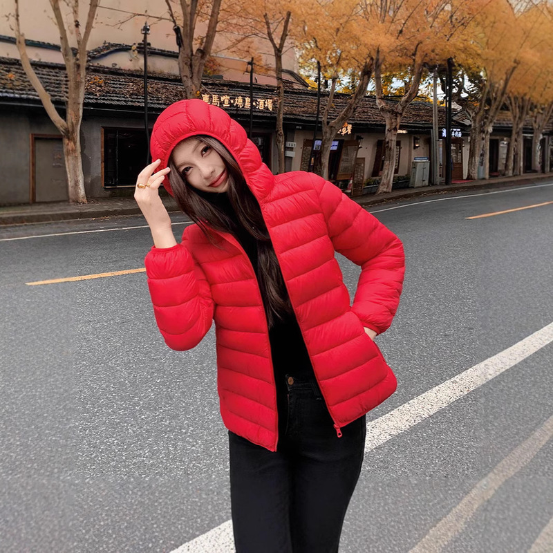 Women's Cotton Coat, New Autumn and Winter Cotton Jacket, Short Lightweight Women's Hooded Thin Puffer Jacket, Wholesale Cross-Border Women's Cotton Coat, New Autumn and Winter Cotton Jacket, Short Lightweight Women's Hooded Thin Puffer Jacket, Wholesale Cross-Border