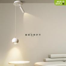 床头吊灯奶油风灯饰现代简约高显指长线极简氛围北欧房间卧室灯
