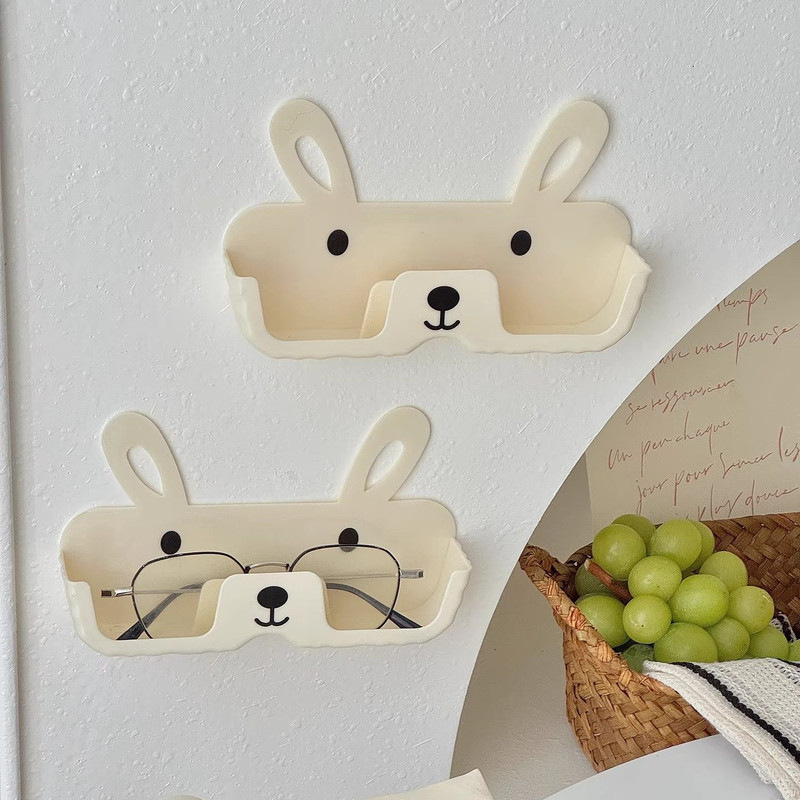 Creative and Cute Glasses Storage Box, Wall-Mounted, No-Drill, Anti-Pressure Sunglasses Holder, Bathroom Wall Glasses Rack, Storage Shelf Creative and Cute Glasses Storage Box, Wall-Mounted, No-Drill, Anti-Pressure Sunglasses Holder, Bathroom Wall Glasses Rack, Storage Shelf