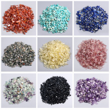 天然白水晶碎石 水晶消磁石 手链净化原石切割紫彩色能量碎石头