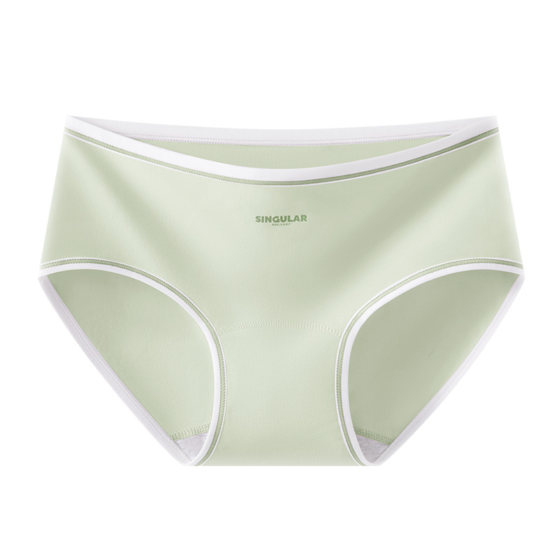 Bragas de algodón de entrepierna alargada Bragas de cintura media para niñas de algodón Clase A Bragas de entrepierna antibacterianas de grado 10A entrepierna de algodón para mujer