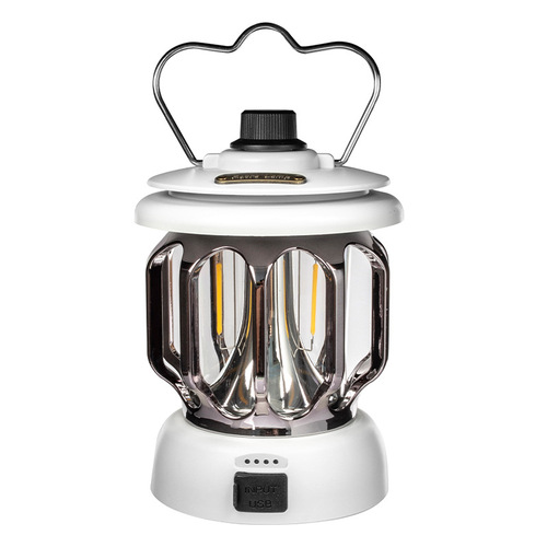  Cross-border Outdoor Camping Lantern LED Retro Horse Lantern Portable Tent Light Convenient USB Charging Camping Lantern