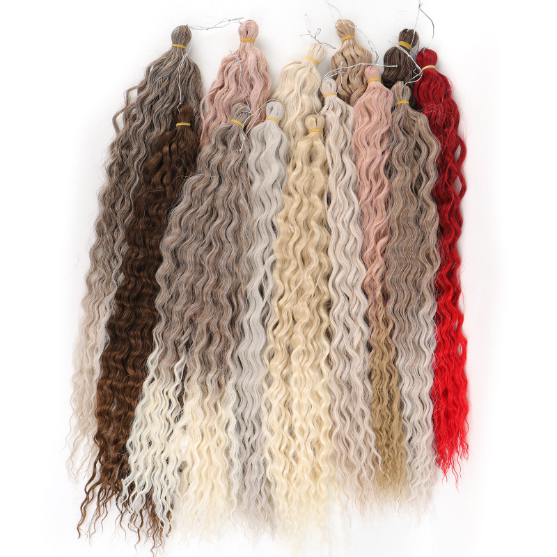Hair Extensions Dreadlocks Braided Hair Wigs For Women Crochet Hair Deep Curly Braided Hair_voghion.com