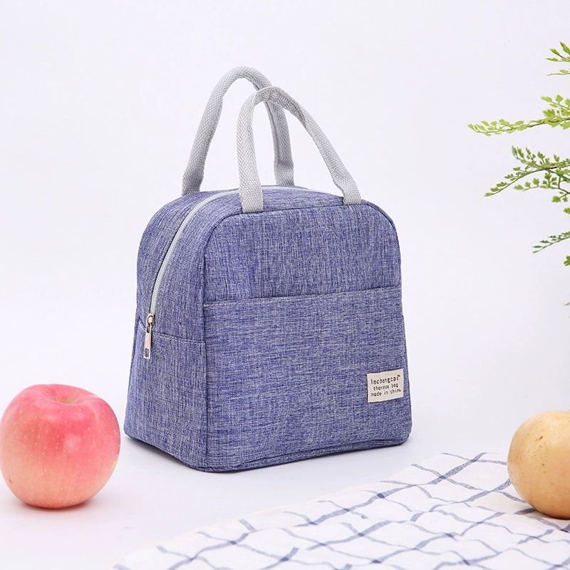 Travel capacious matte lunch box for students, thermal bag