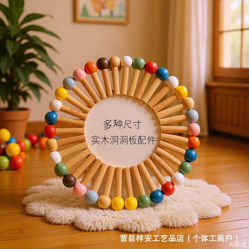 Pegboard Accessories Wooden Sticks Colorful Matchsticks Wooden Rods Matchsticks Wooden Sticks Shelf DIY Solid Wood Matchsticks