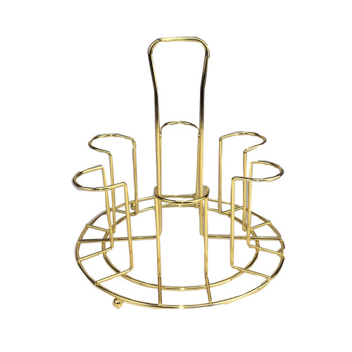 Simple kitchen cup storage rack golden water cup upside down rack iron wine glass rack drain manufacturer wholesale