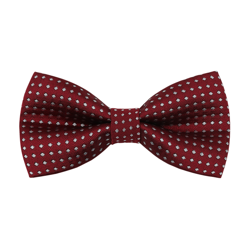↤↤↤빨간색 아동용 도트 무늬 보타이