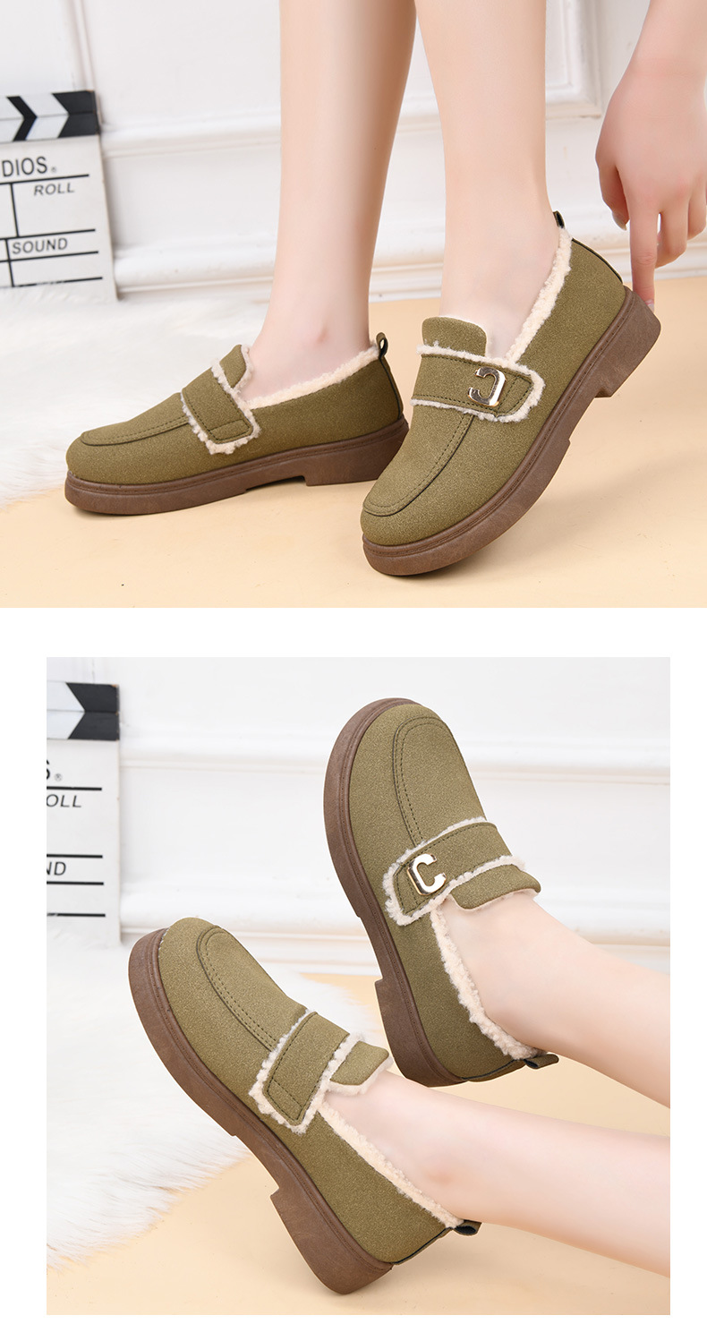Doudou shoes women's winter models fleece thickened women's casual cotton shoes fashionable and comfortable warm mother shoes_voghion.com