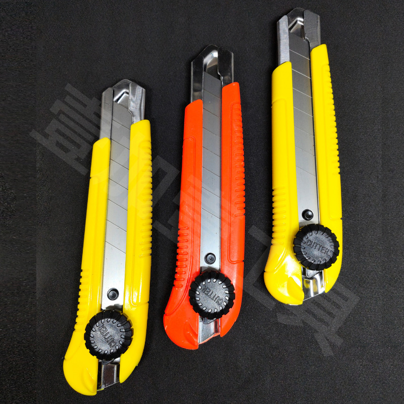 Heavy-duty craft knife large 25mm blade holder rotating lock extra large blade sharp paper cutting knife widened and thickened