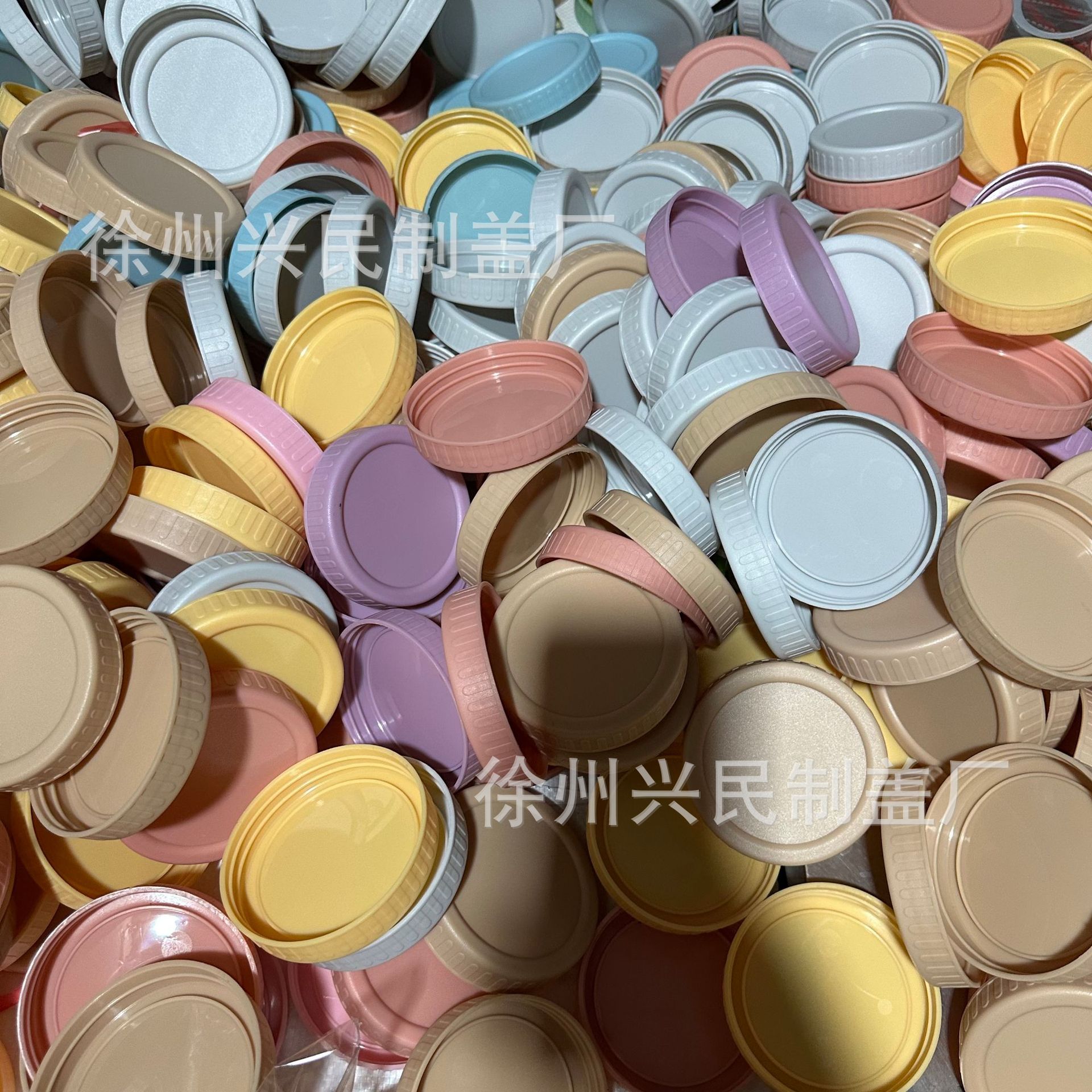 Suministro spot fabricantes de cubierta de plástico de Amazon al por mayor marca 86mmpp cubierta de plástico esmerilado macaron cubierta Mason image 5