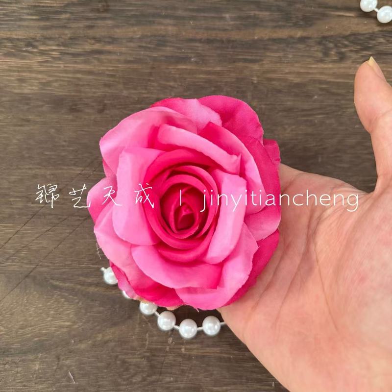 模擬カーリングローズヘッド結婚式の装飾フラワーボールフラワーウォールアレンジメント頭飾り diy 材料卸売|undefined